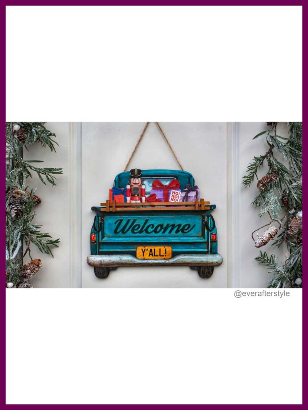 Interchangeable Welcome Sign Front Door Farmhouse Truck 11 Seasonal Holiday - Picture 6 of 6